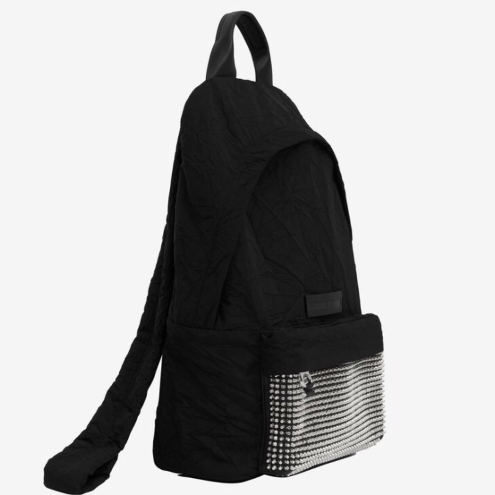 🏹🆕 Alex McQueen ★ Studded Wrinkled Backpack ★ - Picture 7 of 8